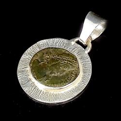 moneta,srebrna,srebro,brąz,unisex - Wisiory - Biżuteria
