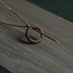 obrączka,drewniana obrączka,mahoń - Pierścionki - Biżuteria