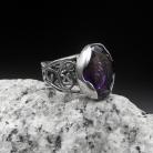 Pierścionki pierścionek srebro,ametryn,kamień szlachetny,