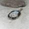 Naszyjniki srebrny wisior z agatem i kryształową druzą