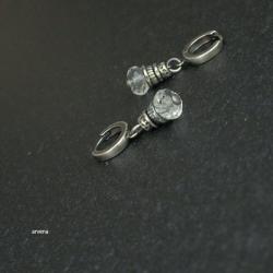 Kryształ górski srebrne kolczyki - Kolczyki - Biżuteria