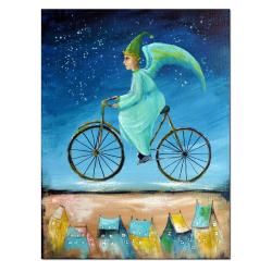 anioł obraz,anioł,obraz rower, - Obrazy - Wyposażenie wnętrz