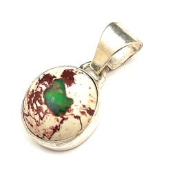 OPAL,meksyk,cantera,srebro,srebrny,wisior - Wisiory - Biżuteria