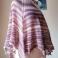 Szale, apaszki różowa chusta na drutach,rękodzieło,stylowa chusta