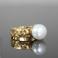Komplety elegancki komplet biżuterii złoto perły