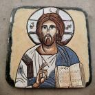 Ceramika i szkło Beata Kmieć,ikona ceramiczna,Pantokrator,Jezus