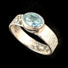 Pierścionki topaz,srebrny,blue,srebro,okaz,retro,royal