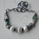 Bransoletki bransoletka srebro perły barokowe
