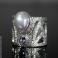 Pierścionki pierścionek art deco,luksusowy,tanzanit,perła