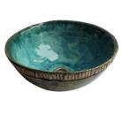 Ceramika i szkło umywalka turkusowa ceramiczna rustykalna