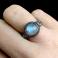 Pierścionki mroczny pierścionek z kamieniem księżycowym