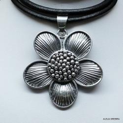 wisior kwiat,srebro,biżuteria,wisiory,naszyjniki - Wisiory - Biżuteria