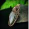 Wisiory wire wrapping,miedziany wisior,labradoryt