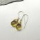 Kolczyki cytryn,wire wrapped,kolczyki,z cytrynem,złote