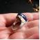 Pierścionki duży lapis lazuli,srebrny pierścionek