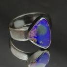 Pierścionki opal,fiolet,srebro,srebrny,retro,regulowany
