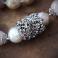 Naszyjniki srebrny,naszyjnik,z perłami barokowymi