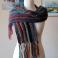 Inne szalik na drutach,rękodzieło,kolorowy szalik boh