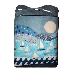 torebka dla żeglarki,żaglówki,łódki,jezioro - Na ramię - Torebki