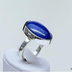 granatowy pierścionek,srebro,lapis lazuli - Pierścionki - Biżuteria