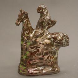 anioł,koń,złoto,opiekun,figurka,rumak - Ceramika i szkło - Wyposażenie wnętrz