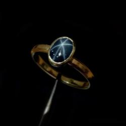 pierścionek zaręczynowy,szafir,złoty,zaręczyny - Pierścionki - Biżuteria