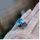 Pierścionki srebrny pierścionek z blue topazem