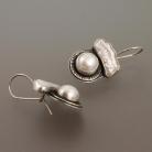 Kolczyki srebrne kolczyki z perłami