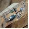 Bransoletki bransoleka ze szkłem afgańskim,srebro