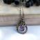 Naszyjniki fioletowy kwarc,srebro,wire wrapping,naszyjnik