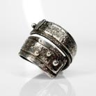 Pierścionki pierścionek srebrny,metaloplastyka,regulowany