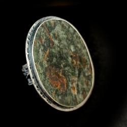 astrofilit,srebrny pierścionek,unikatowy minerał - Pierścionki - Biżuteria