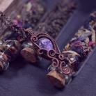 Wisiory wisior z czaroitem,biżuteria fioletowa