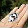 Pierścionki srebrny pierścionek z muszlą