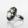 Pierścionki pierścionek srebrny,perła słodkowodna,awangardowy