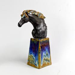 nagroda jeździecka,rzeźba,trofeum,koń,popiersie - Ceramika i szkło - Wyposażenie wnętrz
