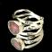 Pierścionki turmalin różowy,pierścionek srebrne,delikatny