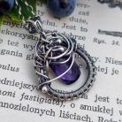 Naszyjniki Misterny naszyjnik wire wrapping z kwarcem