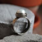 Pierścionki pierścionek srebro perła