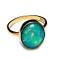 Pierścionki rajski opal,złoty pierścionek,duży kamień