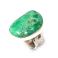 Pierścionki chryzopraz,srebny zielony pierścionek,duży