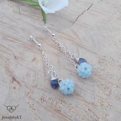 srebro,kulki,długie kolczyki,JewelsbyKT - Kolczyki - Biżuteria