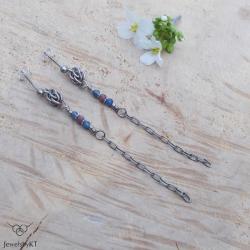 srebro,długie kolczyki,chainmaille,JewelsbyKT - Kolczyki - Biżuteria