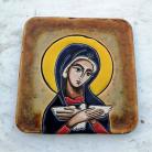 Ceramika i szkło ikona ceramiczna,Maryja,prezent na chrzest