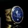 Pierścionki lapis lazuli,efektowny,majestatyczny,regulowany
