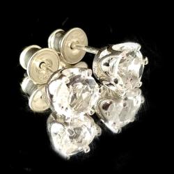 KRYSZTAŁ,srebrne,srebro,blask,delikatne sztyft - Kolczyki - Biżuteria