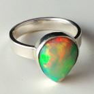 Pierścionki opal,srebrny pierścień,szlachetny opal etiopski
