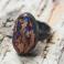 Pierścionki Srebrny pierścionek z opalem boulder,fiolet,opal