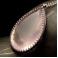 Naszyjniki ekskluzywny srebrny naszyjnik z kwarcem różowym