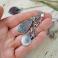 Naszyjniki srebrny naszyjnik z agatem mszystym podwodny świat